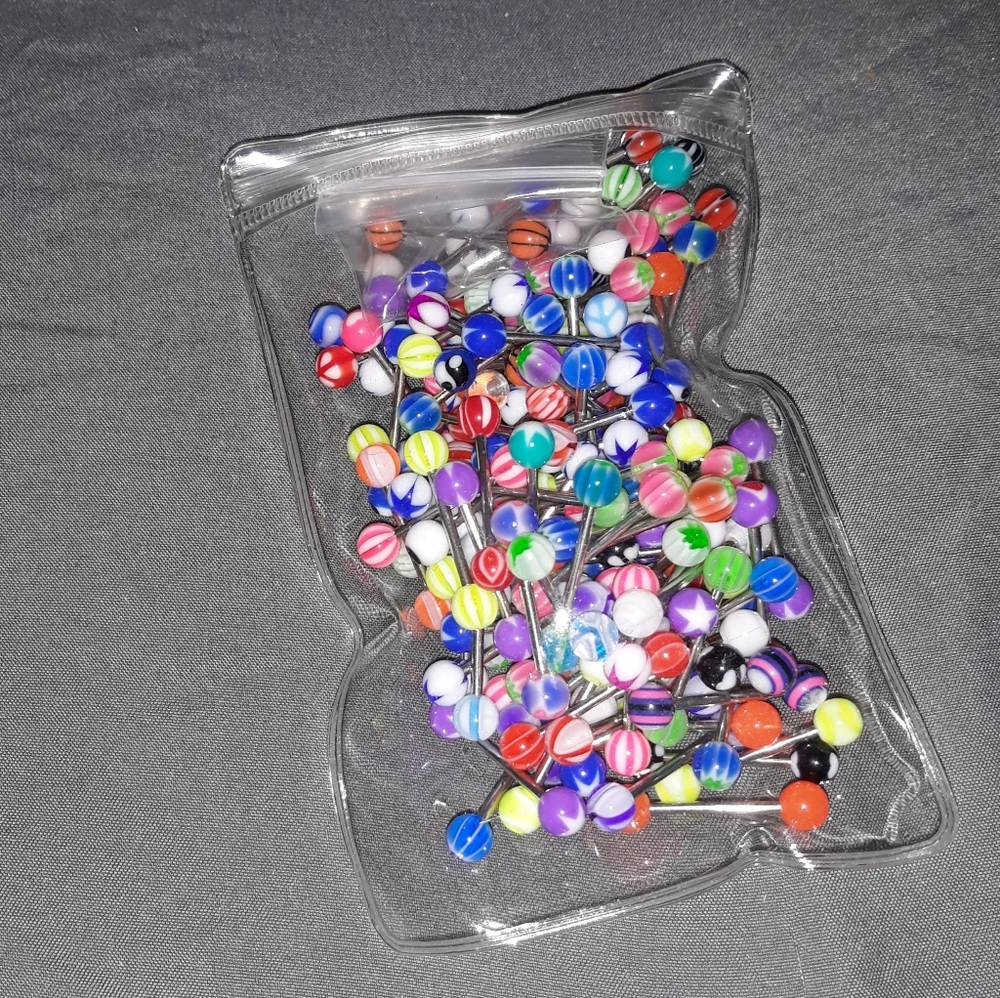 50 Tongue & Nipple rings New for $30